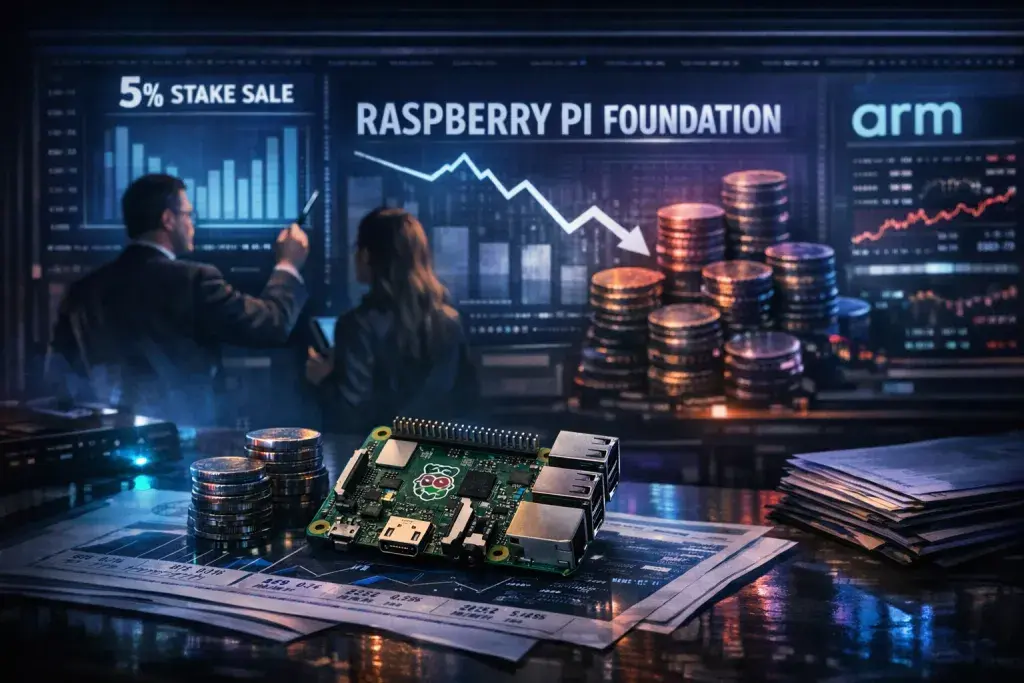 Raspberry Pi Foundation Sells 5% Stake in Holdings Through Institutional Bookbuild